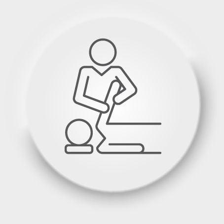 ikon för massage/osteopati